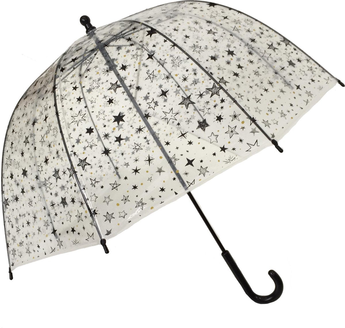 Smati Etoiles Kids Paraplu Ø69cm - Zwarte sterren