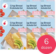 Protiplan |  Crispbread Knäckebröd | Atkins Recept | Voordeelpakket | 6 x 100g | Koolhydraatarm Brood