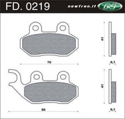 Remblokset Newfren FD0219 Sym Cello