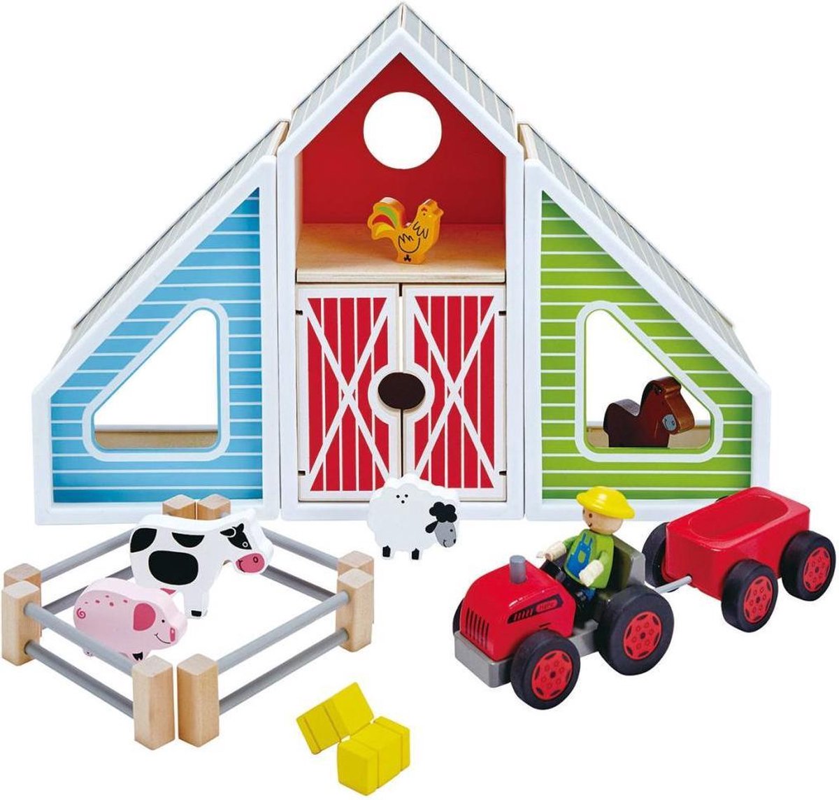 Hape Houten speelgoed boerderij