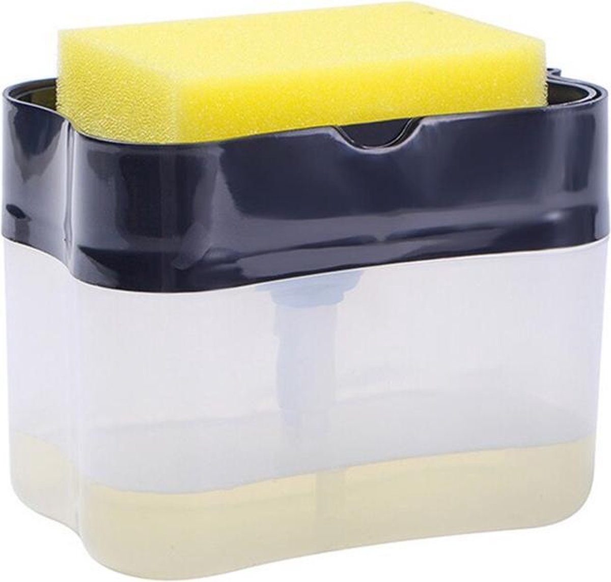 Zeepdispenser - Dispenser voor Vloeibare Zeep - Automatische Dispenser - 2 in 1 - Zeepdoos - Dispenser - Zwart