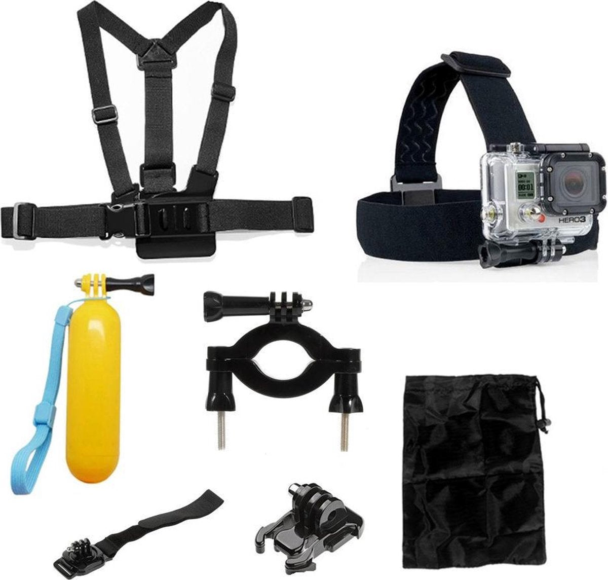 PRO SERIES 7-in-1 Outdoor Accessories Kit  voor GoPro / DJI OSMO & ActionCam