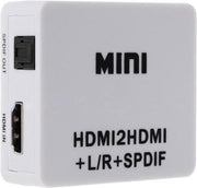 Coretek HDMI naar stereo en 5.1 audio extractor - HDMI 1.4 (4K 30Hz) / zwart