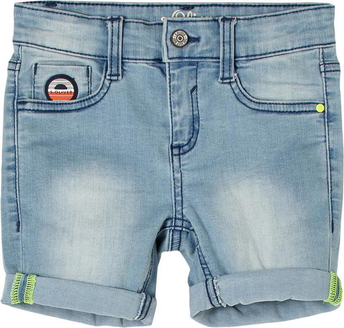 s.Oliver Korte Jeans Jongens - Korte Spijkerbroek - Katoen & Polyester - Lichtblauw - Maat 98