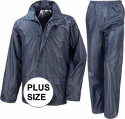 Grote maten navy All Weather regenpak voor volwassenen 3XL (48/58)