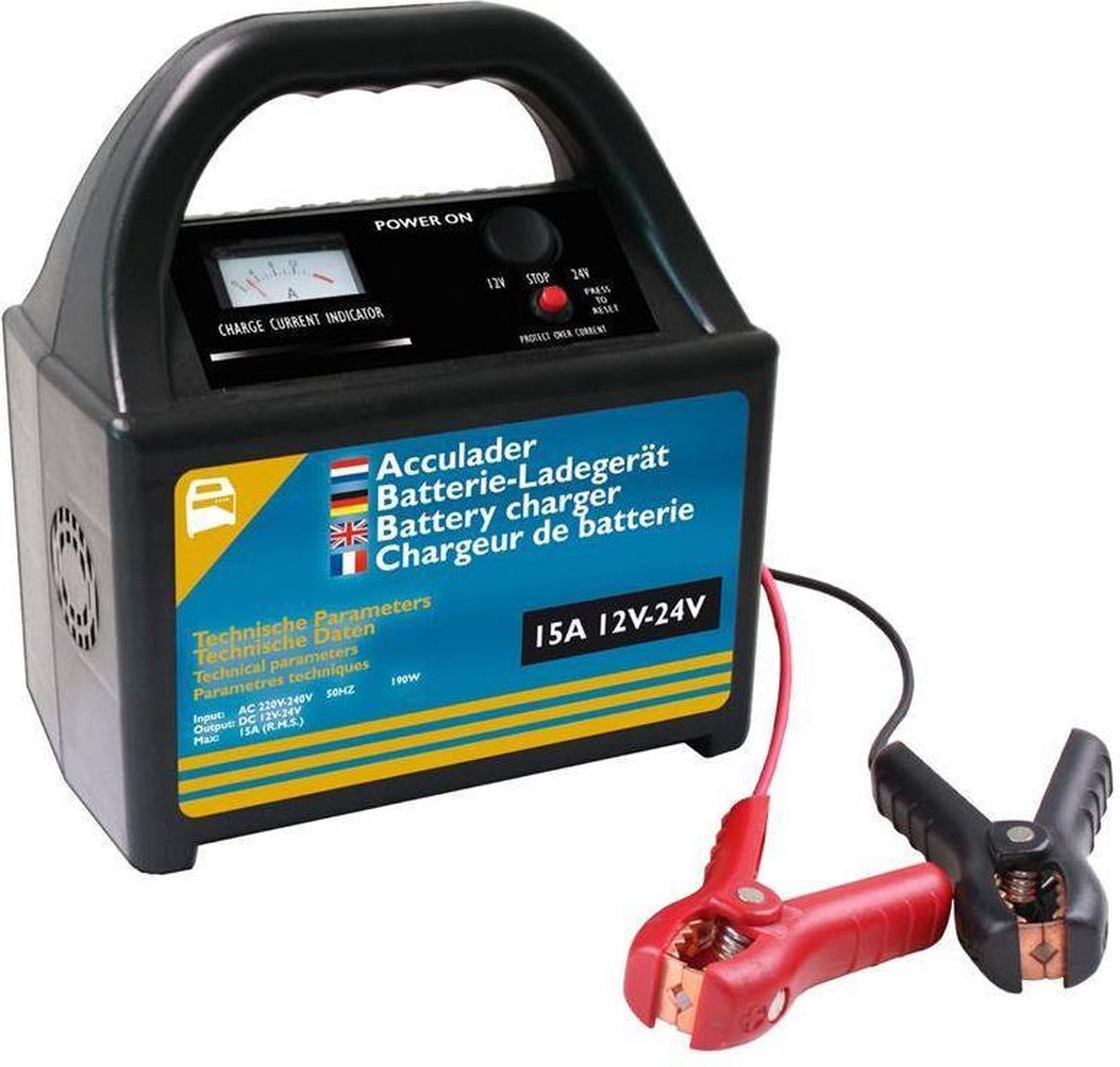 Pro+ Acculader 12 Volt / 24 Volt - 15 Ampere
