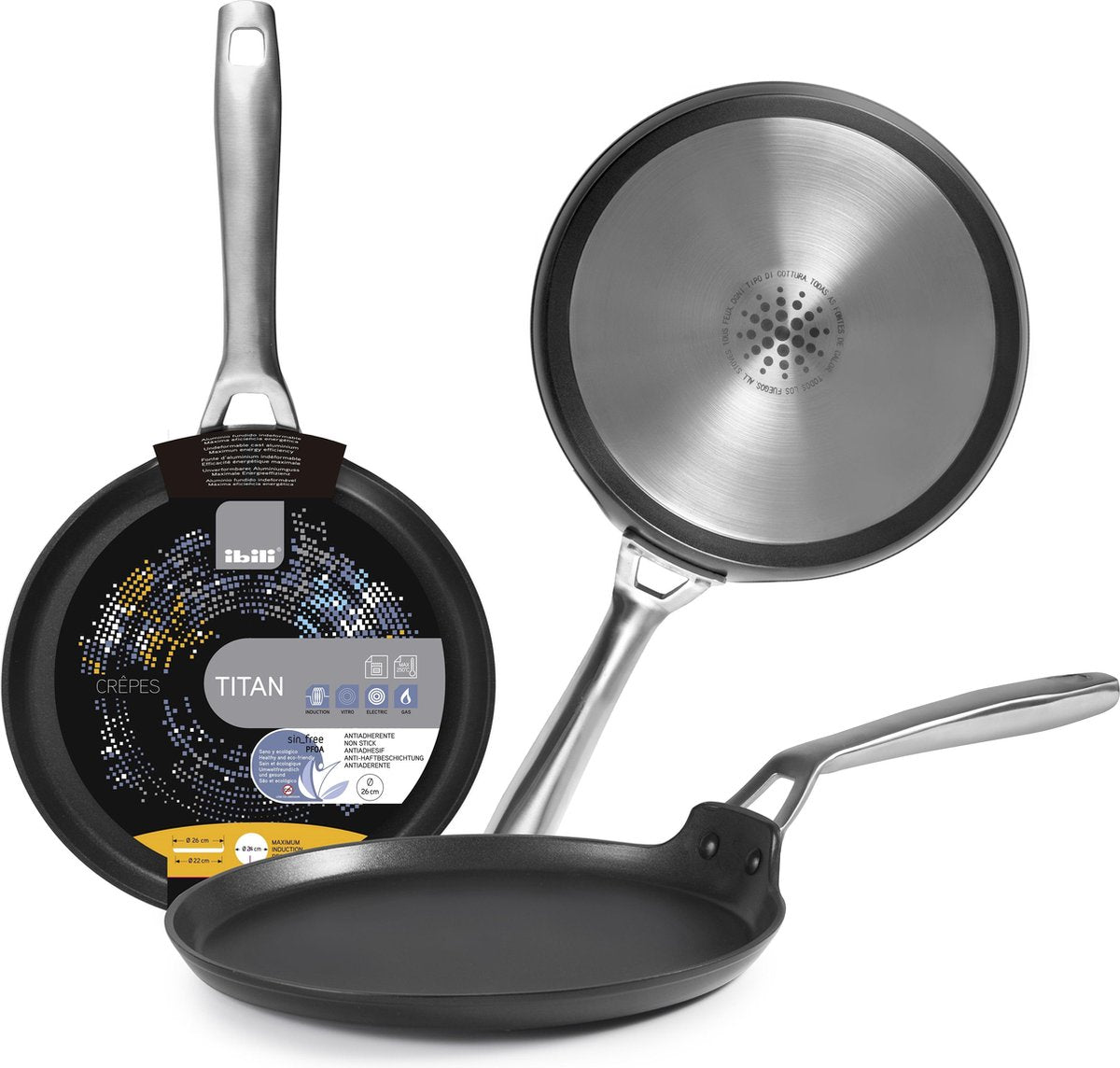 Ibili Pannenkoekenpan 26 cm Titan