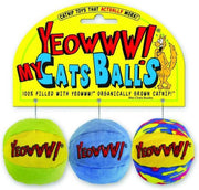 Yeowww - pluche bal met catnip multikleur