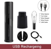 TBG Elektrische Wijnopener Oplaadbare Automatische Kurkentrekker Creatieve Wijn Flesopener met Usb-oplaadkabel Pak voor Thuisgebruik 1 set-2