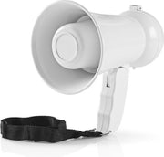 Megaphone 15 W Built-In Microphone White