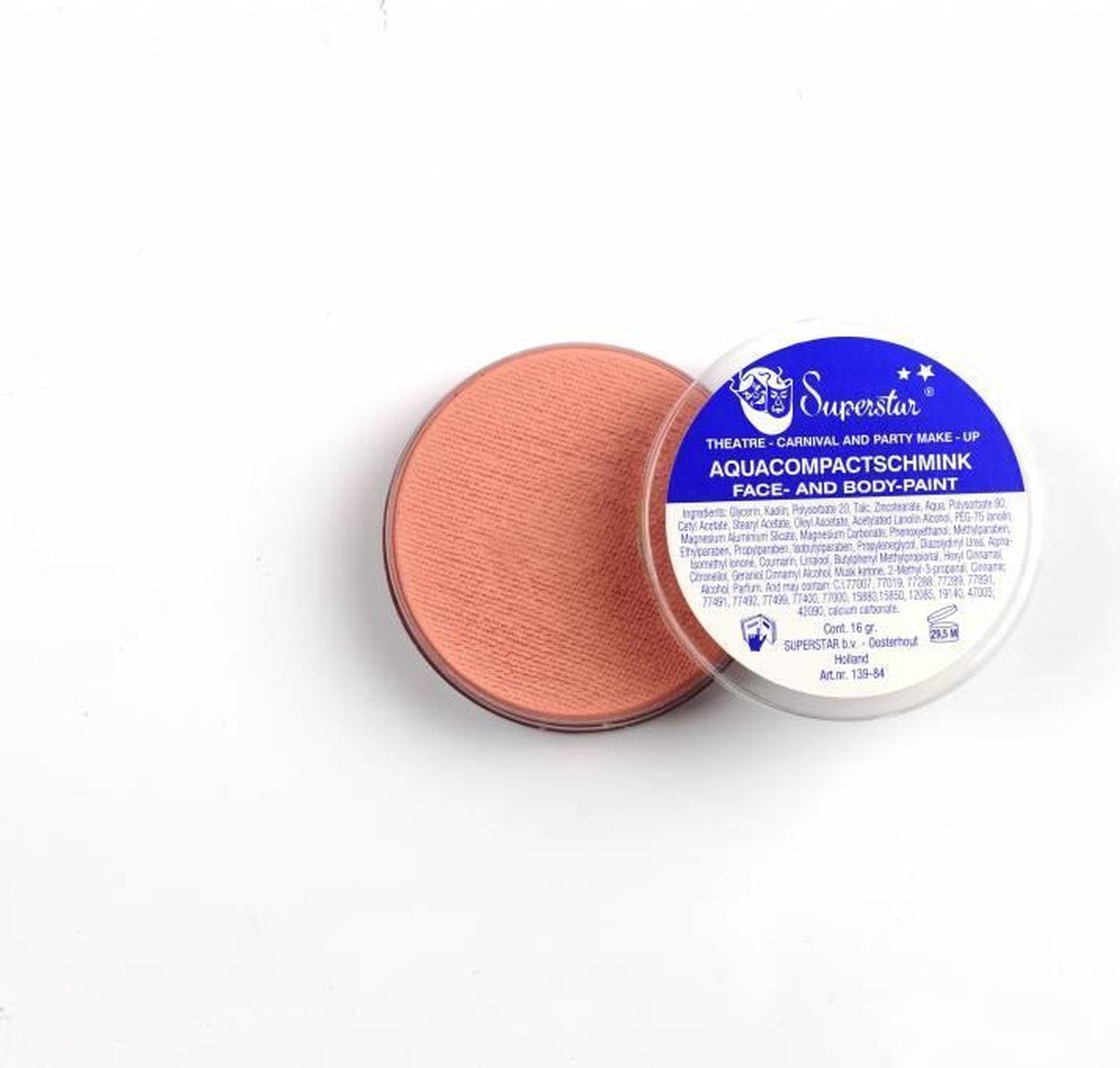 Superstar Waterschmink Midtone Pink 45 Gram Roze