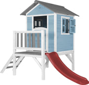 AXI Beach Lodge XL Speelhuis Caribisch blauw - Rode Glijbaan