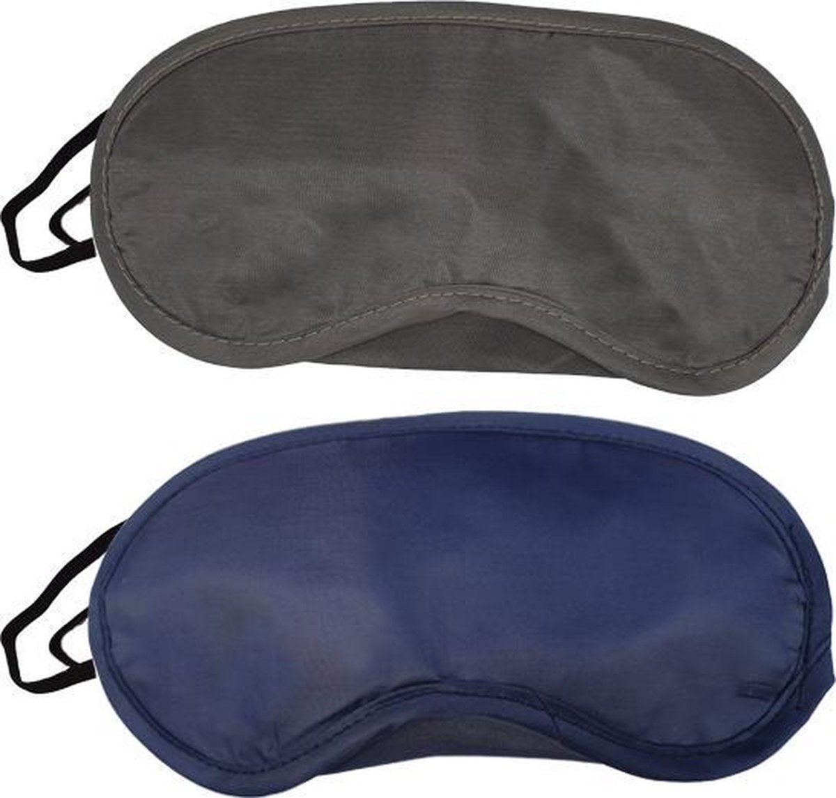 Slaapmaskers  Donker Blauw & Donker Grijs - 2 Stuks - Thuis - Slaapmasker - Onderweg - Vliegtuig - Festival - Slaapcomfort - oDaani