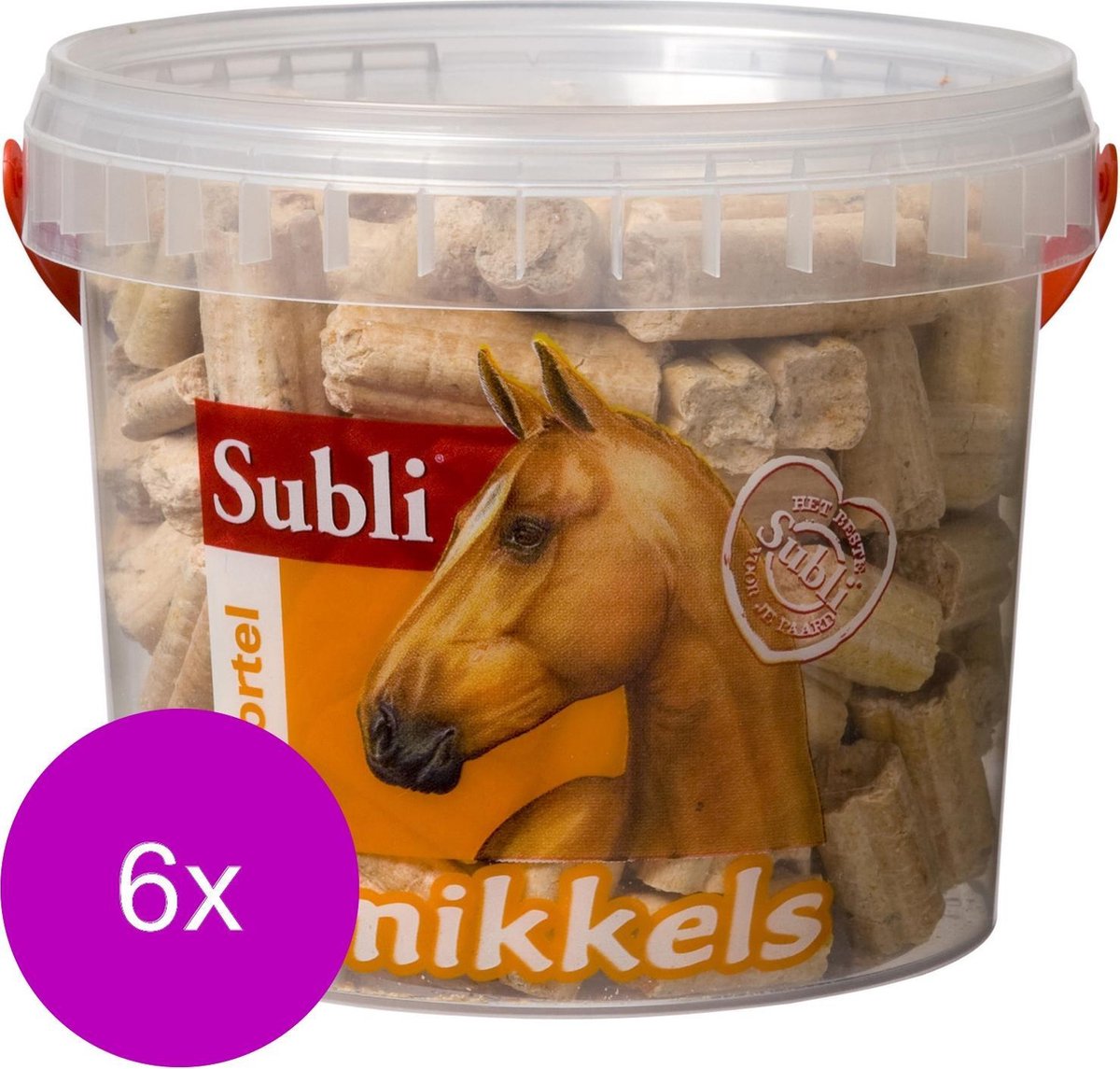 Subli Smikkels - Paardensnack - 6 x Wortel