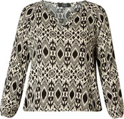 ES&SY Talia Blouse - Black/Multi-Colour - maat 36