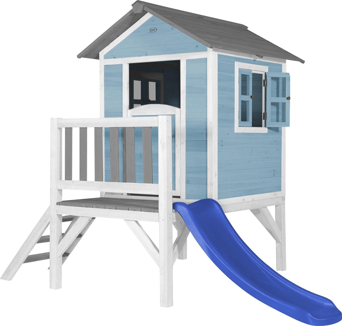 AXI Beach Lodge XL Speelhuis Caribisch blauw - Blauwe Glijbaan
