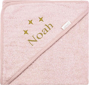 Badcape uni line - blush - met GRATIS geborduurde naam