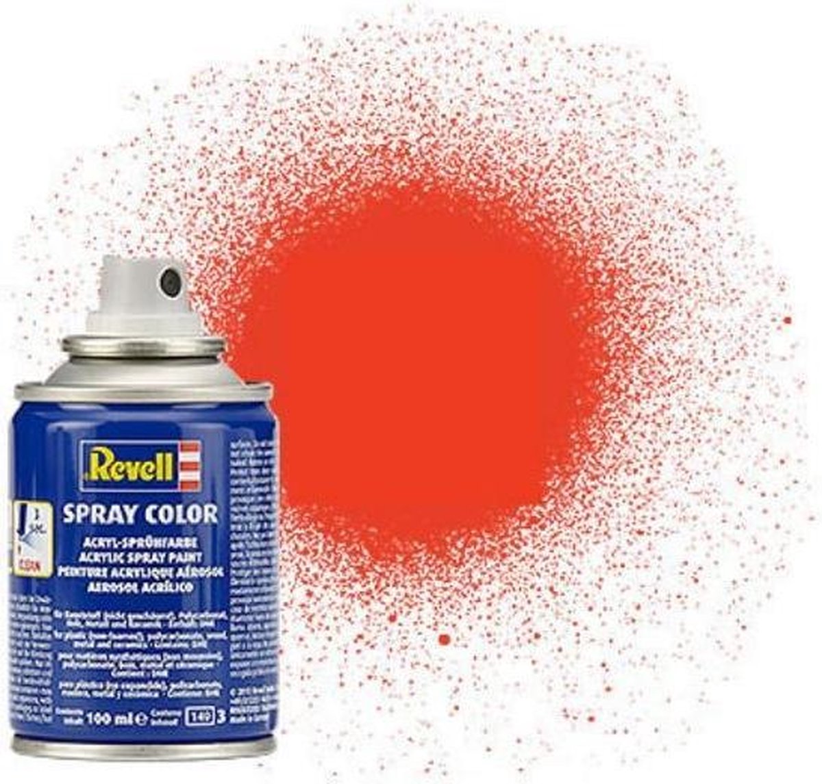Revell #25 Luminous Orange - Matt  - Acryl Spray - 100ml Verf spuitbus