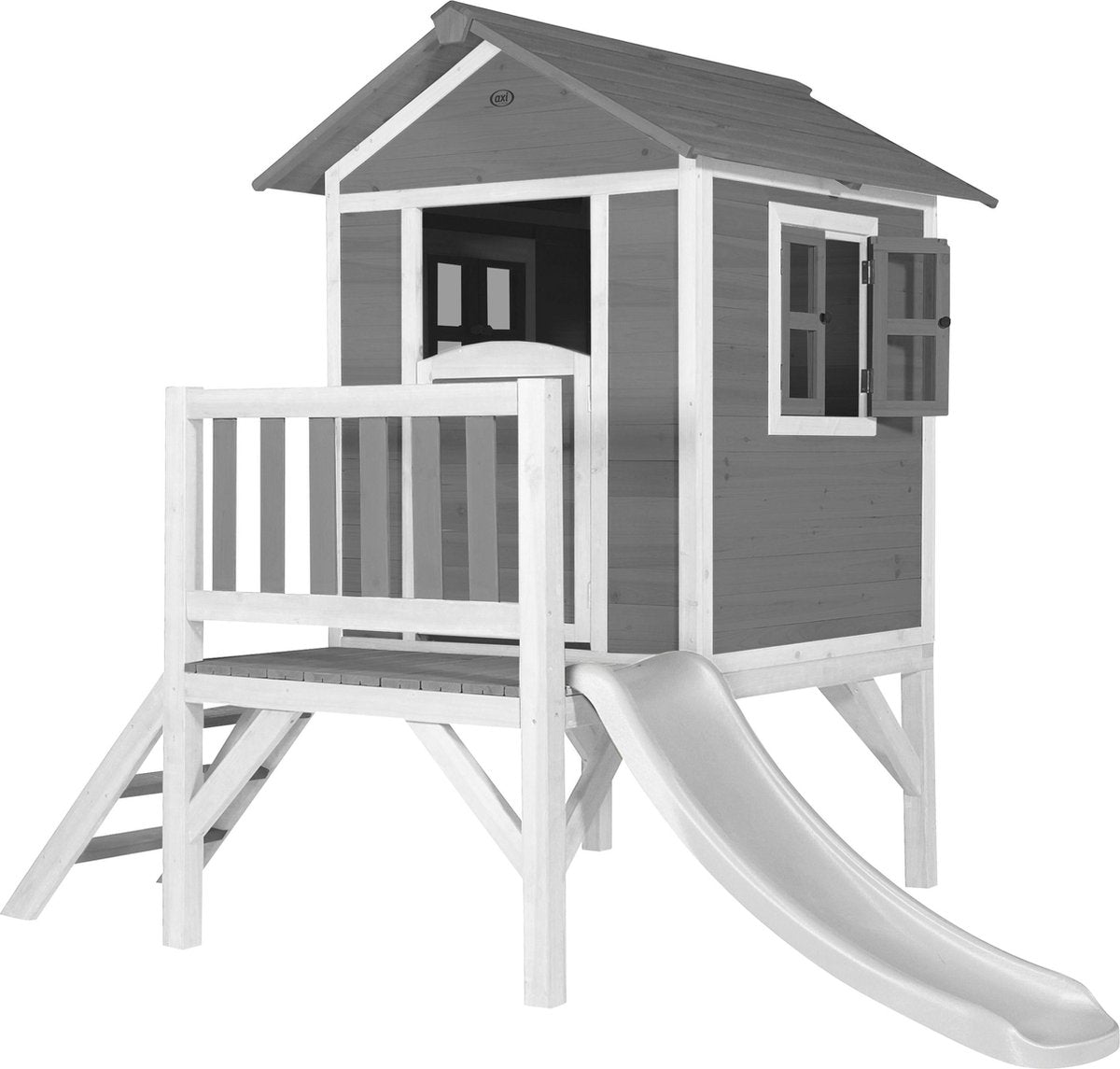 AXI Beach Lodge XL Speelhuis Grijs - Witte Glijbaan