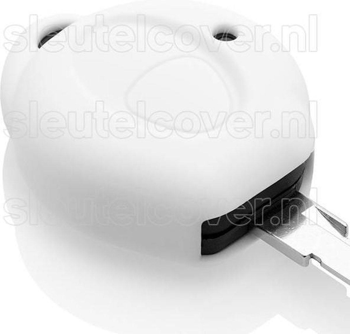 Peugeot SleutelCover - Wit / Silicone sleutelhoesje / beschermhoesje autosleutel