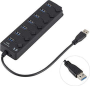 Usb 3.0 splitter / hub met 7 poorten - ook voor USB 2.0 en 2.1