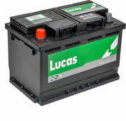 Lucas Premium Auto Accu | 12V 70AH 640 CCA | + Pool Links / - Pool Rechts | Voetbevestiging