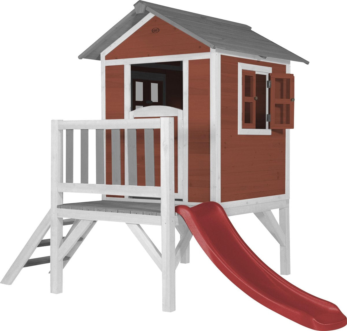 AXI Beach Lodge XL Speelhuis Scandinavisch rood - Rode Glijbaan