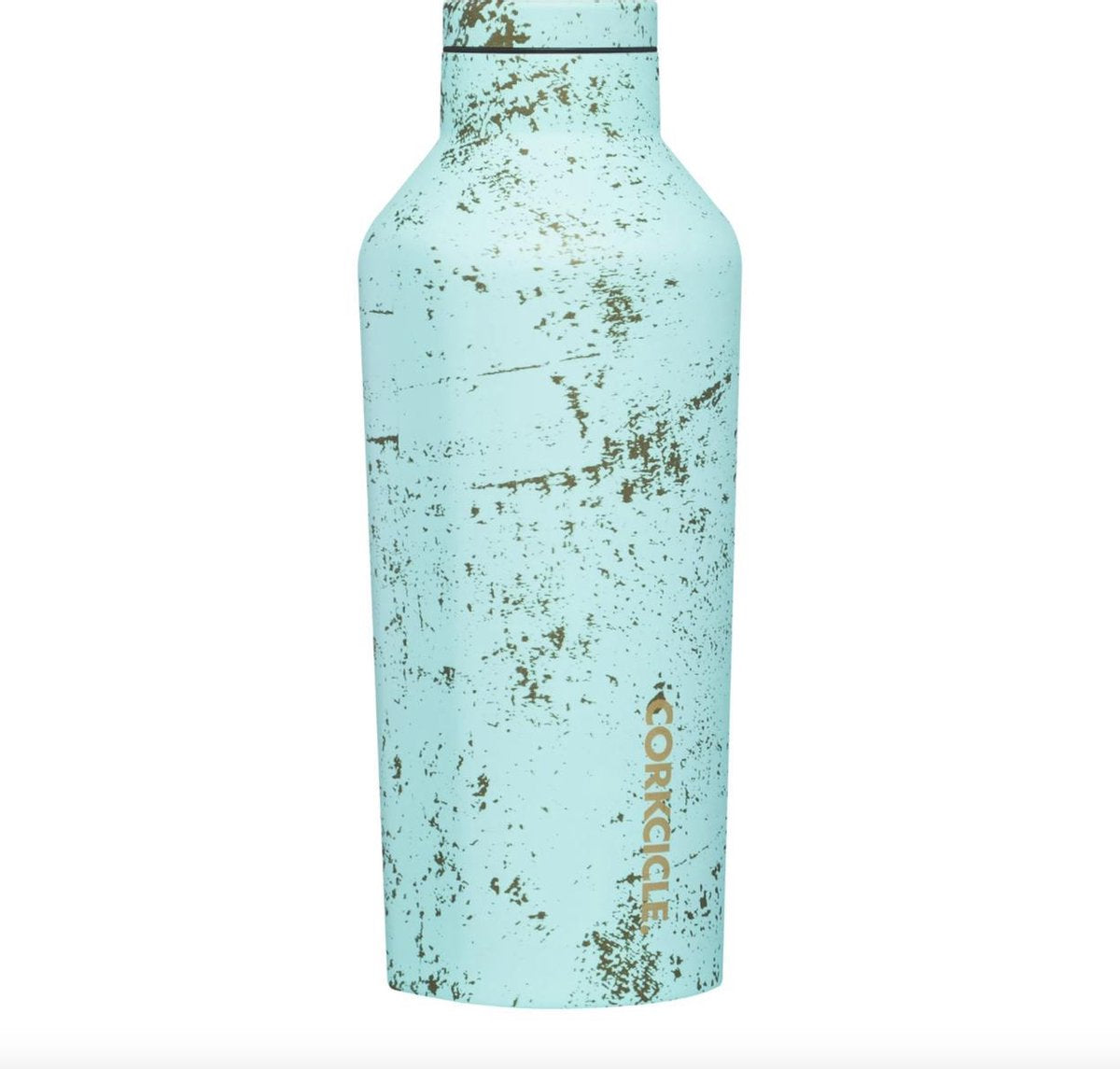 Corkcicle Canteen (klein) 270ml 9oz Bali Blue Roestvrijstaal - Waterfles en Thermosfles - 3wandig - 25uur koud en 12uur warm - BPA vrij - grote opening voor ijsklontjes