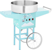 Royal Catering Suikerspinmachine met wagen - 52 cm - 1.200 W - turkoois