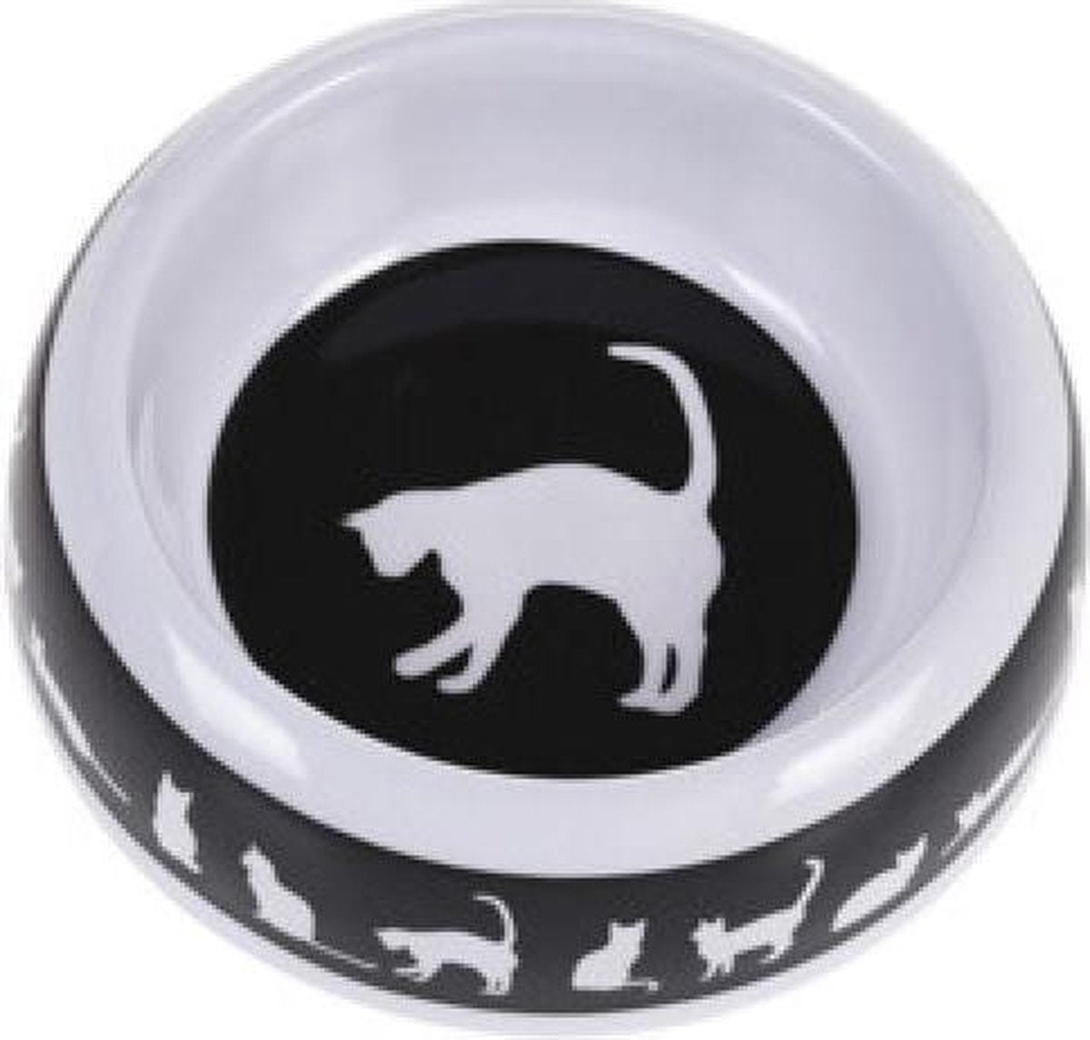 Cats Collection Kattenvoerbak 18 Cm Wit/zwart