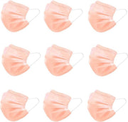 Oranje Kinder Wegwerp Mondmaskers | 50 Gekleurde Mondkapjes voor Kids | 14.5 x 9 cm | 3 Laags | Hoogste Kwaliteitsgarantie