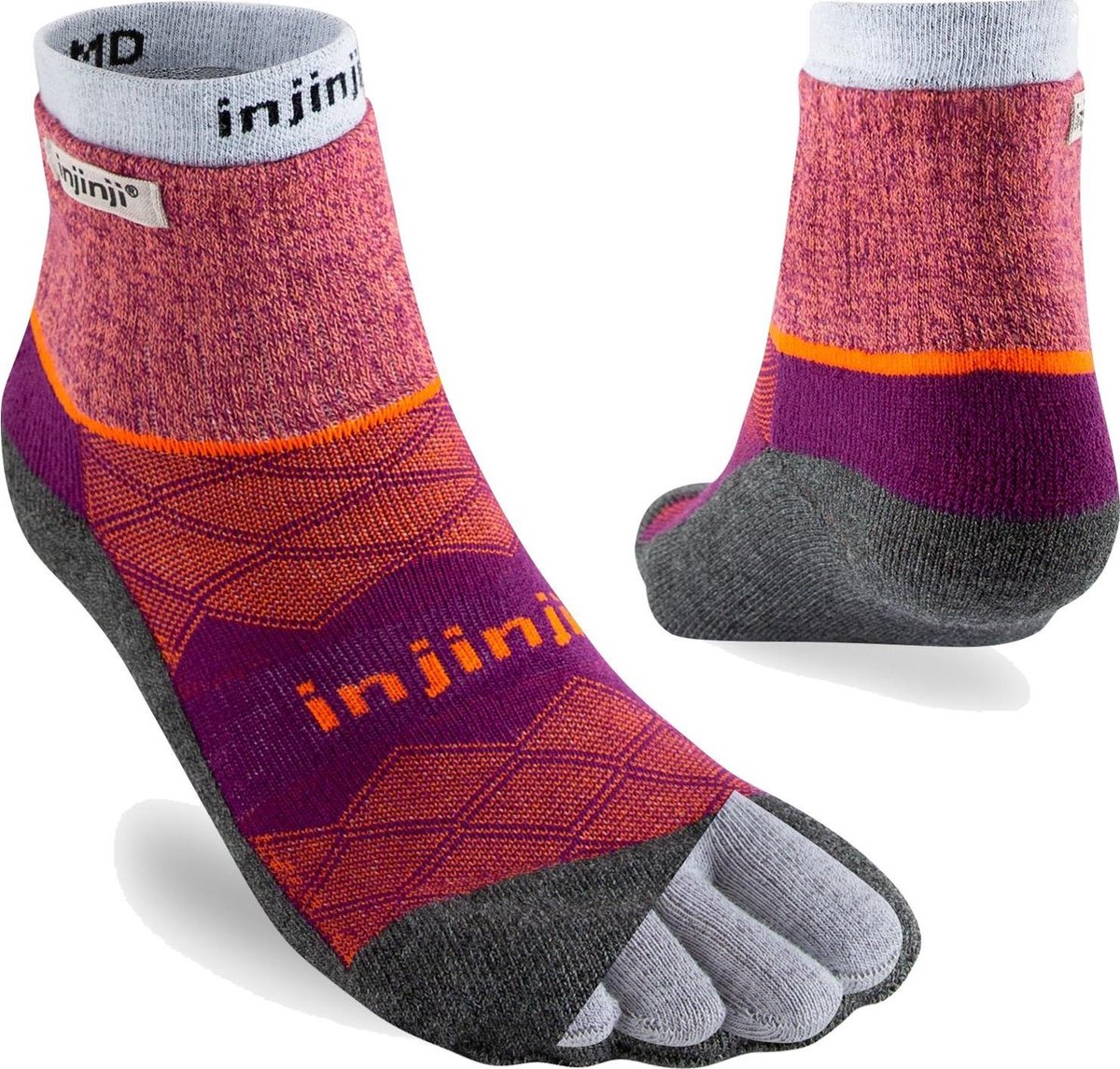 Injinji Liner + Runner teensokken - Paars - Dames XS/S (35-40)