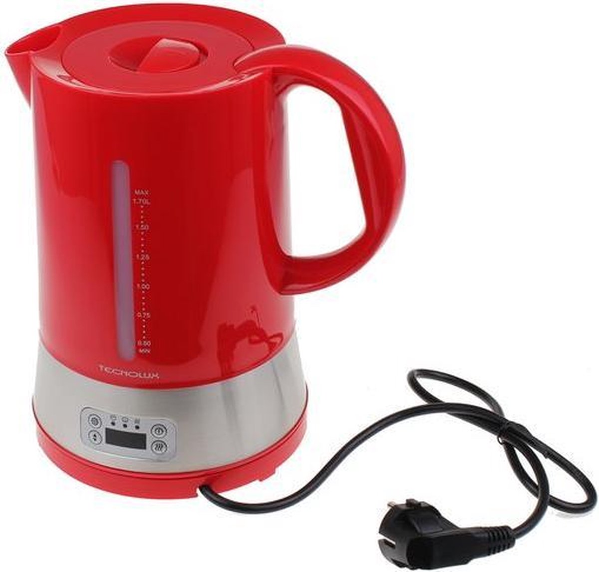 Tecnolux waterkoker 1.7L - Rood