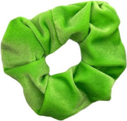 IRSA Scrunchie Velvet Neon Groen - haarwokkel - Haarelastiek - Haaraccessoire (1 stuk)