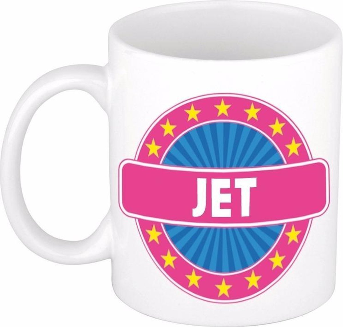 Jet naam koffie mok / beker 300 ml - namen mokken