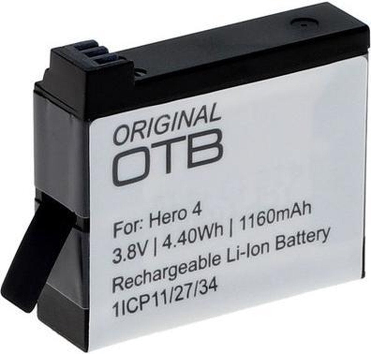 Accu voor GoPro Hero4 Li-Ion 1160mAh ON1161