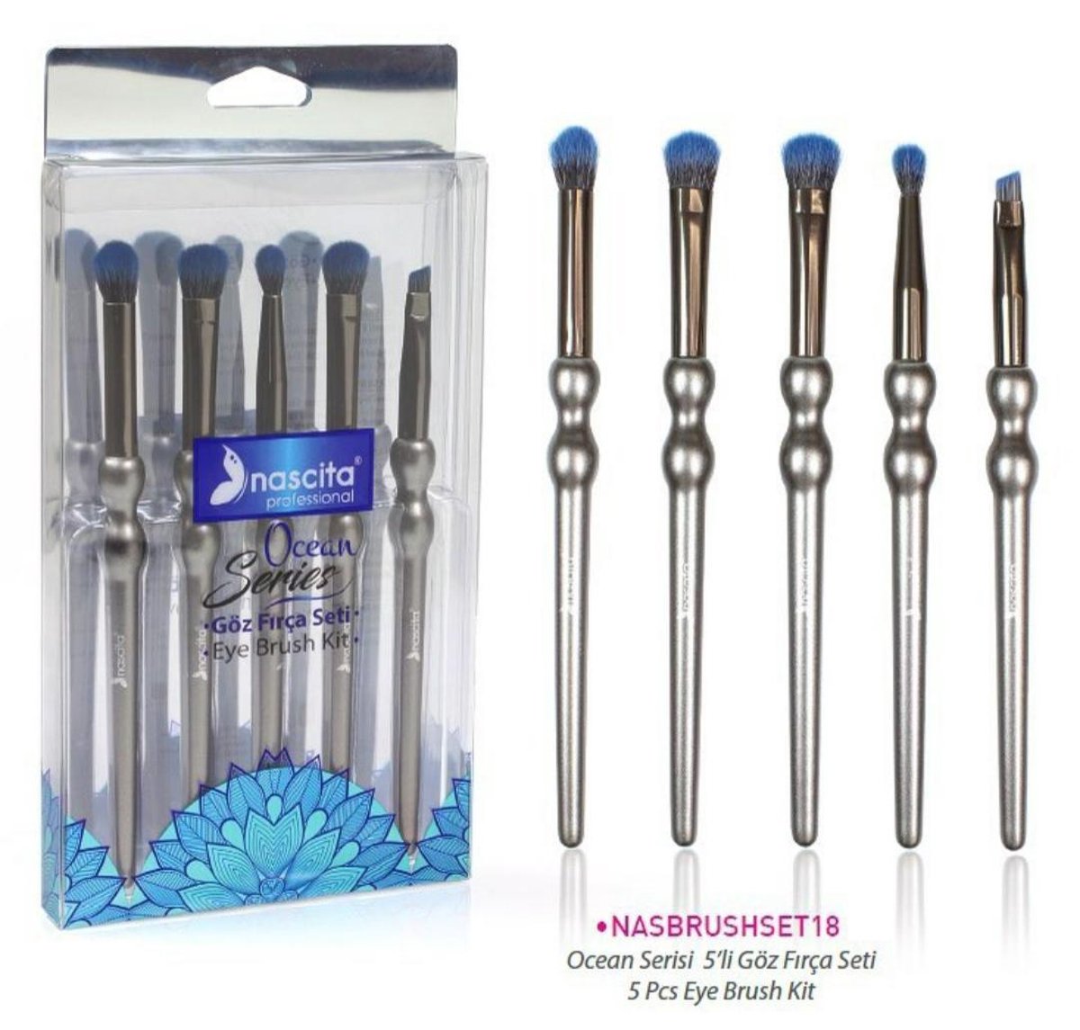 NASCITA- EYE-BRUSHES| OCEAN SERIES | 5-delig