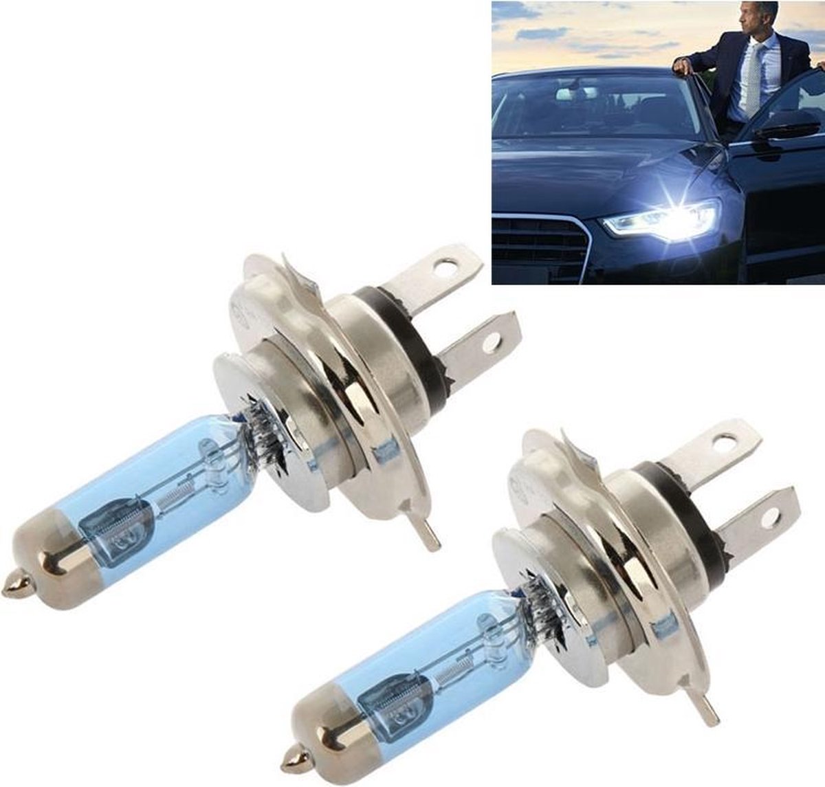 2 STKS PEGASUS H4 Halogeen Auto Koplamp Lamp