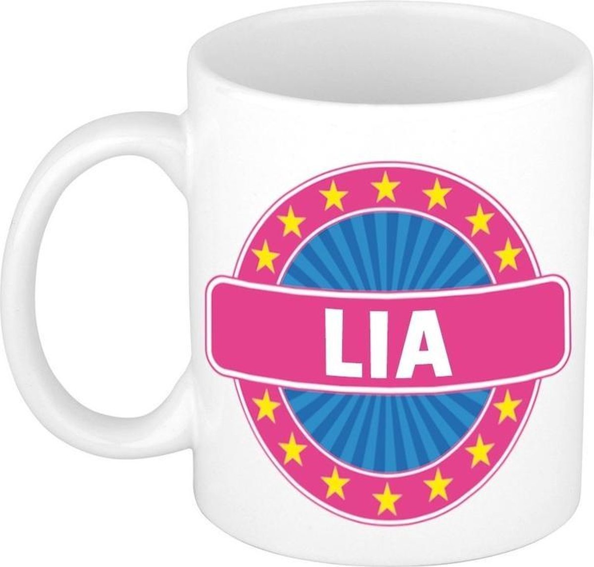 Lia naam koffie mok / beker 300 ml  - namen mokken