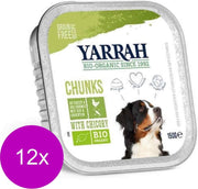 Yarrah Bio Hondenvoer Brokjes In Saus - Kip & Groente - Hondenvoer - 12 x 150 g