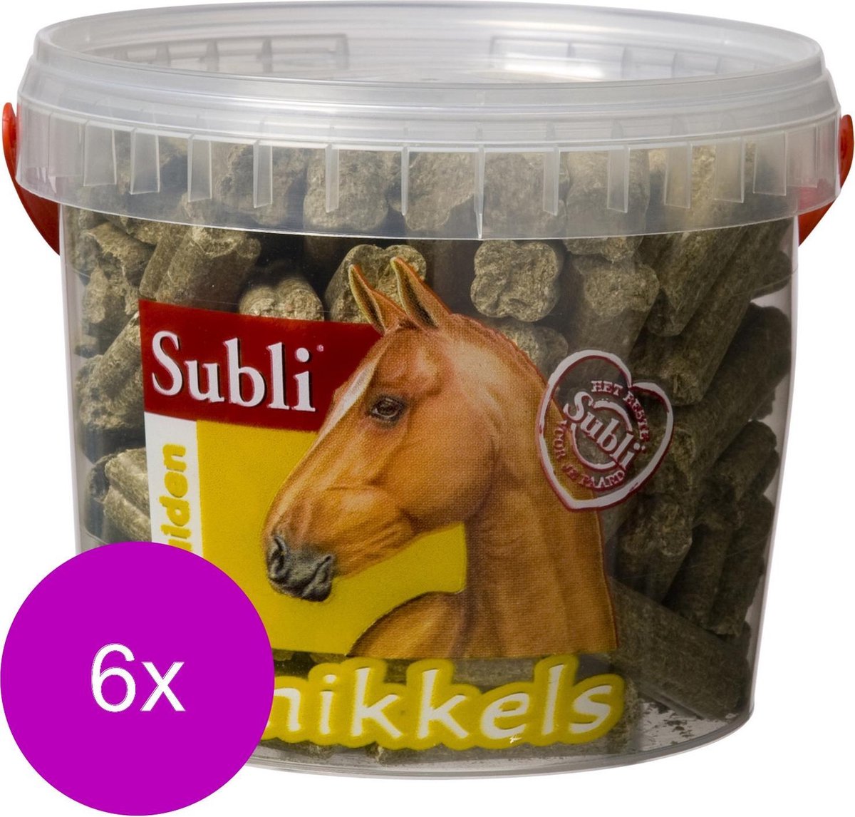 Subli Smikkels - Paardensnack - 6 x Kruiden