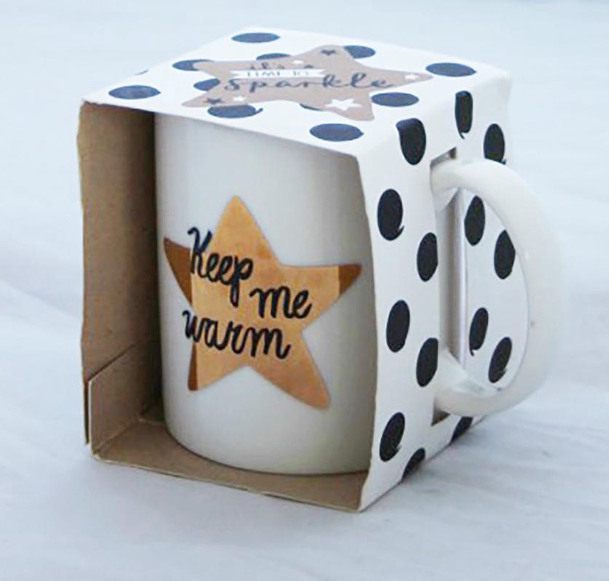 Beker - Hallmark - "Keep me warm"