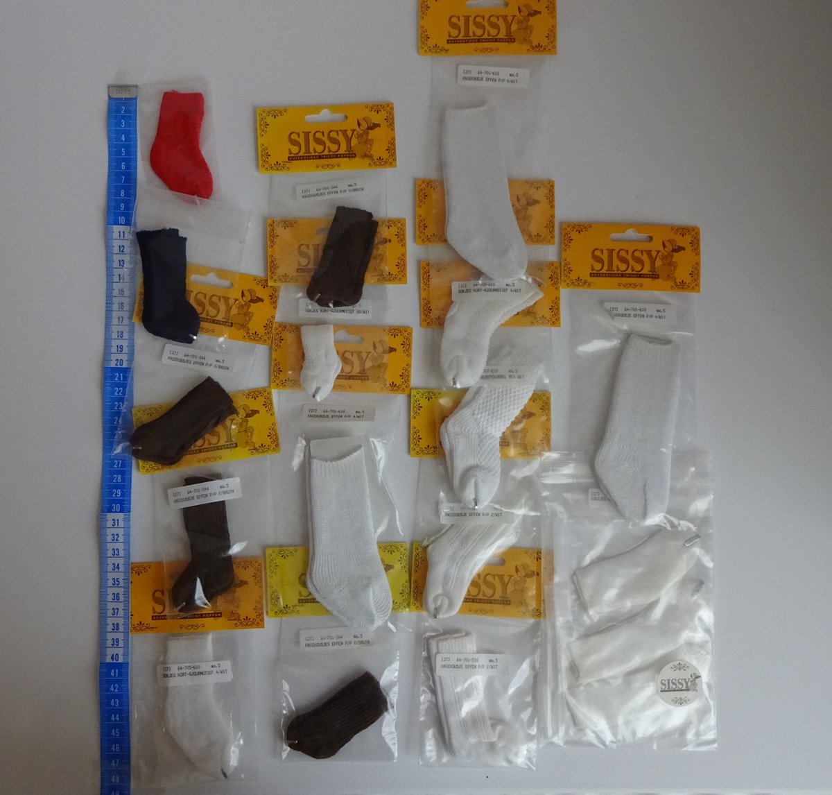 AANBIEDING; 15 PAAR POPPEN SOKJES/KNIEKOUSJES