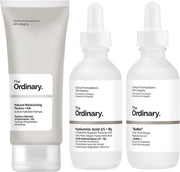 The Ordinary verzorgingsset - Anti-aging voor een strakkere huid - Buffet Multi-Technology Peptide 60 ml - Hyaluronic Acid 2% + B5 60 ml - Natural Moisturising Factors + HA 100 ml