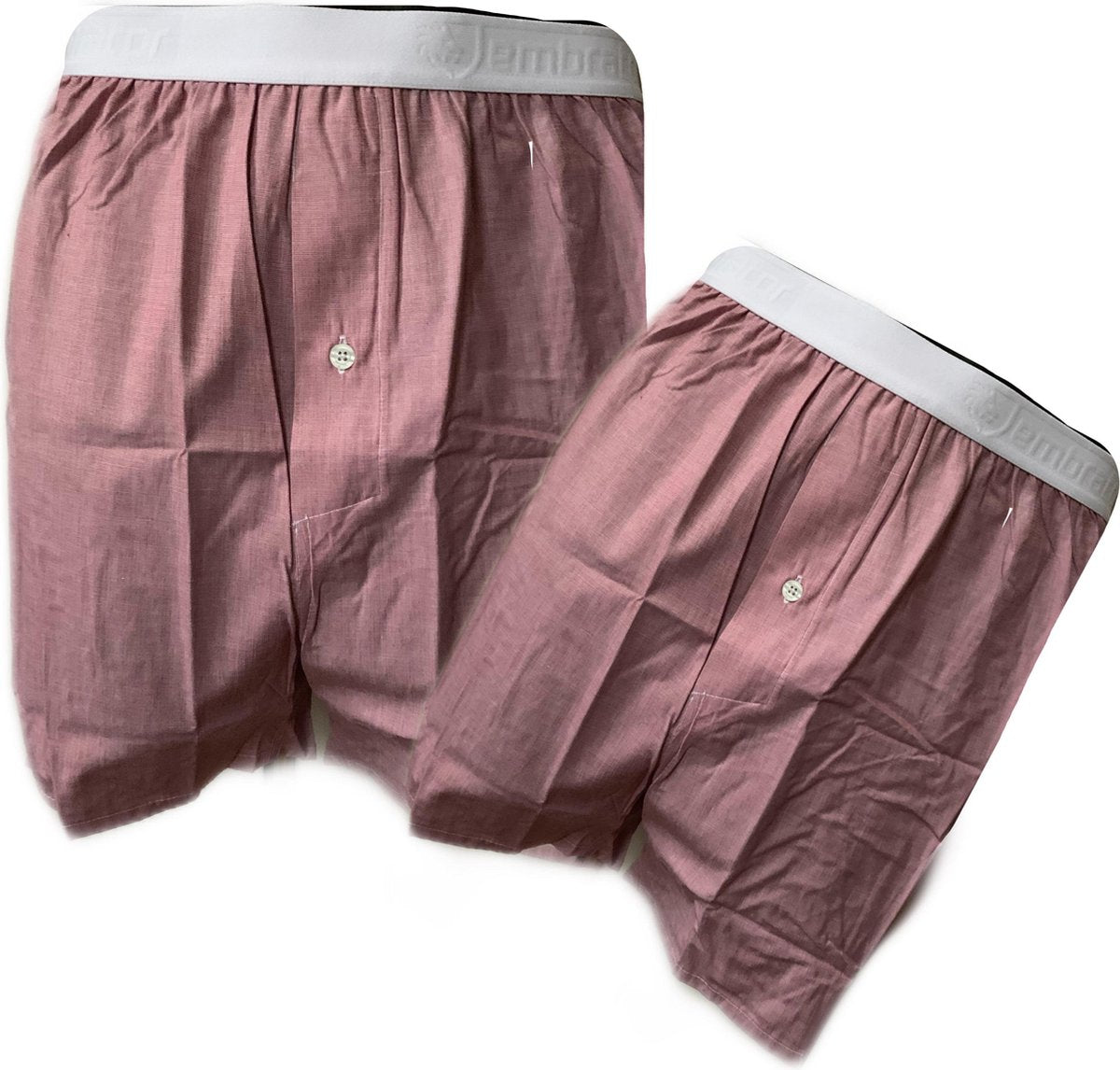 Embrator 2-stuks mannen Boxershorts geweven katoen rood/wit maat 3XL