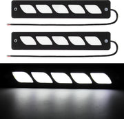 2 STKS DC 12 V 7.4 W Diamond Shape LED-dagrijverlichting Lamp COB-LED's (wit licht)