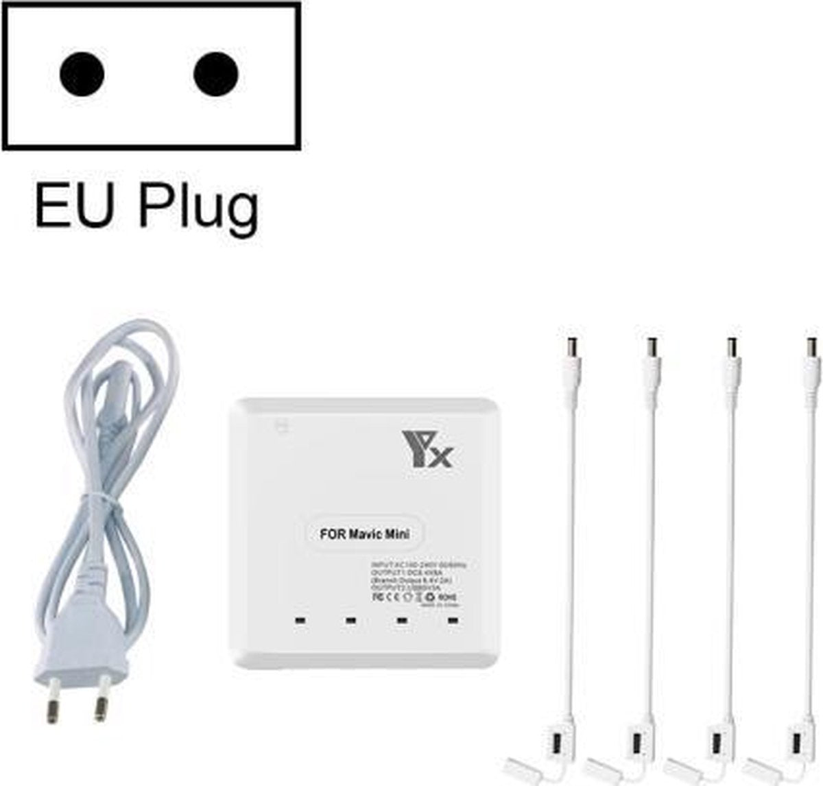 Voor DJI Mavic Mini-oplader Batterij USB 6 in 1 Hub Intelligente batterijcontroller Oplader