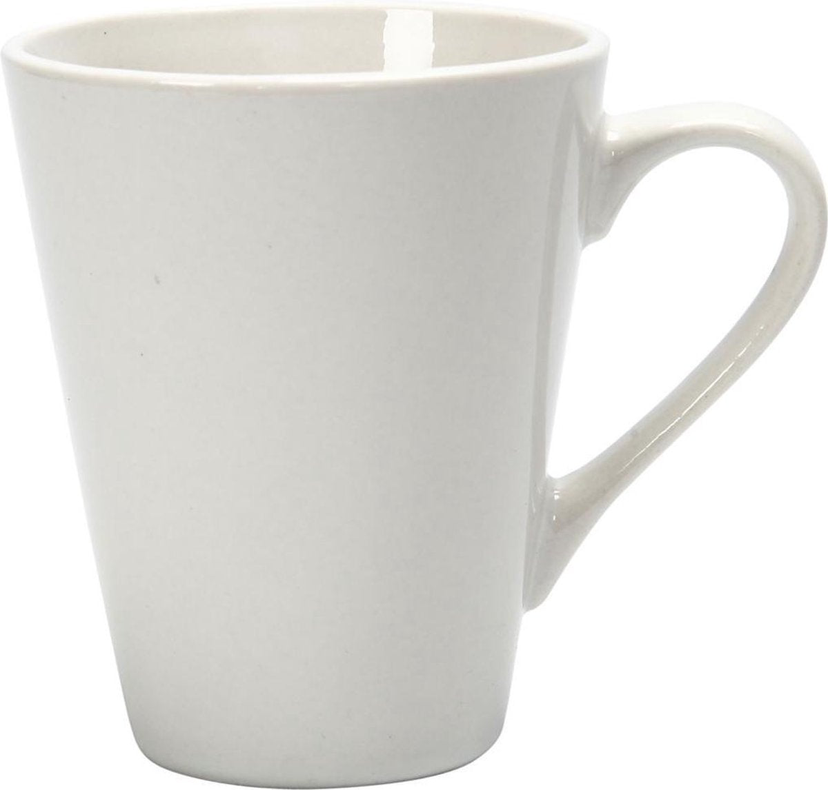 Mok h: 10 cm d: 5-8 cm wit 12stuks circa 250 ml