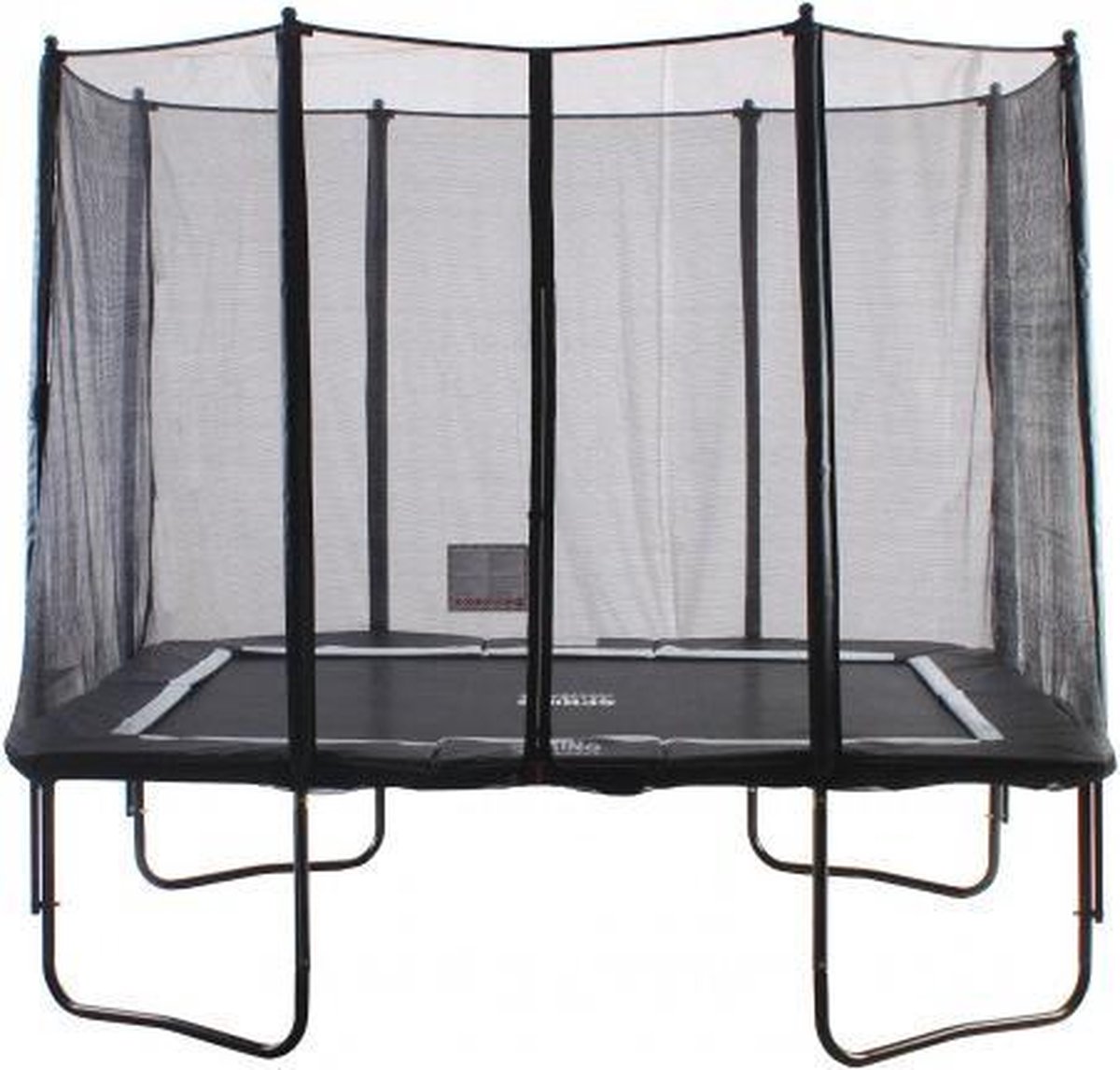 SPRING Trampoline 230 cm x 300 cm (8x10ft) Rechthoekig met veiligheidsnet - Black Edition - zwarte rand