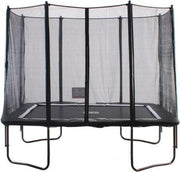 SPRING Trampoline 230 cm x 300 cm (8x10ft) Rechthoekig met veiligheidsnet - Black Edition - zwarte rand
